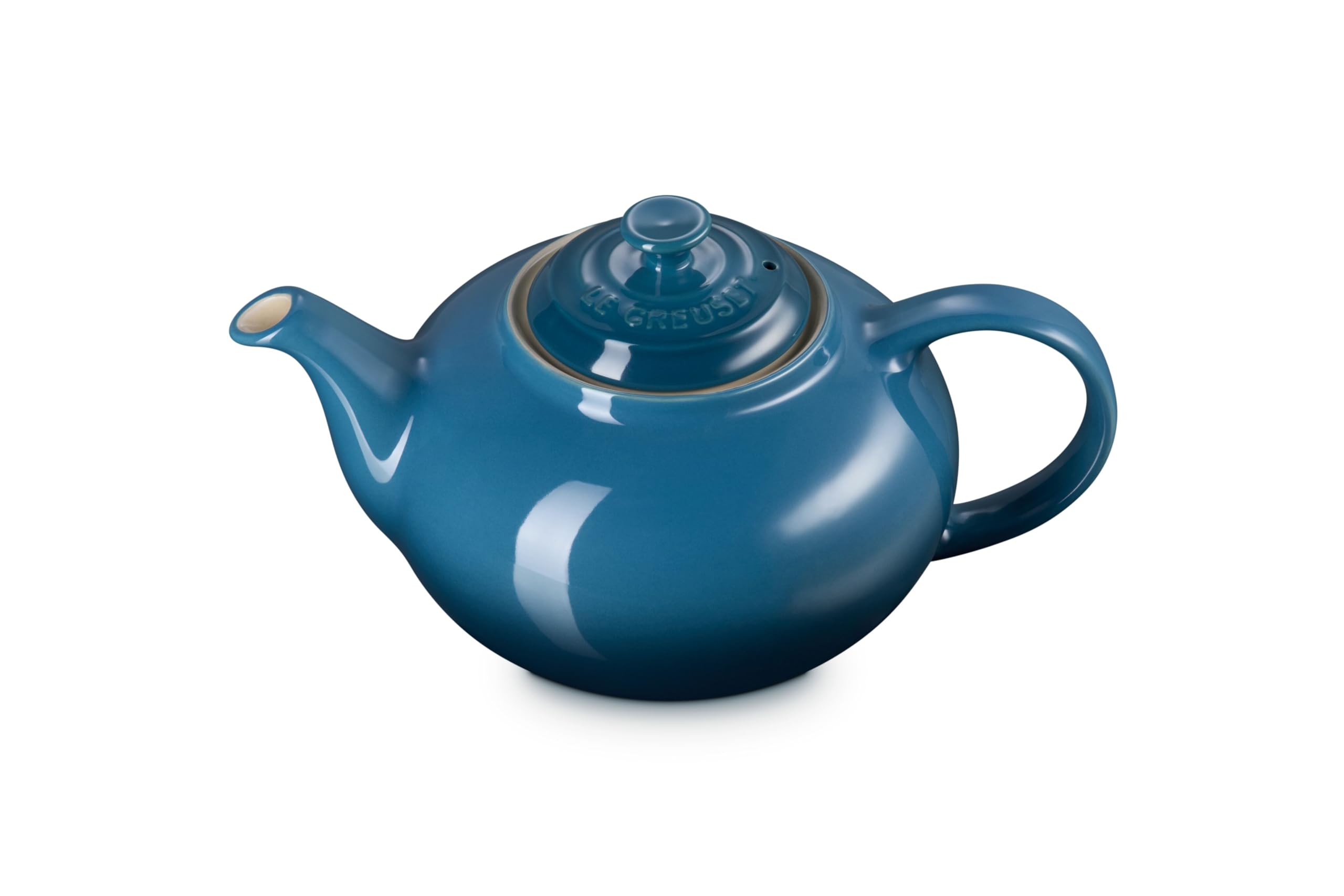 le-creuset-th-i-re-classique-ronde-en-c-ramique-1-3-l-deep-teal image 2