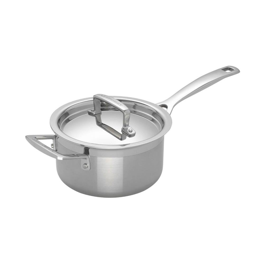le-creuset-casserole-3-ply-inox-16-cm-1-9-l-argent-avec-couvercle image 4