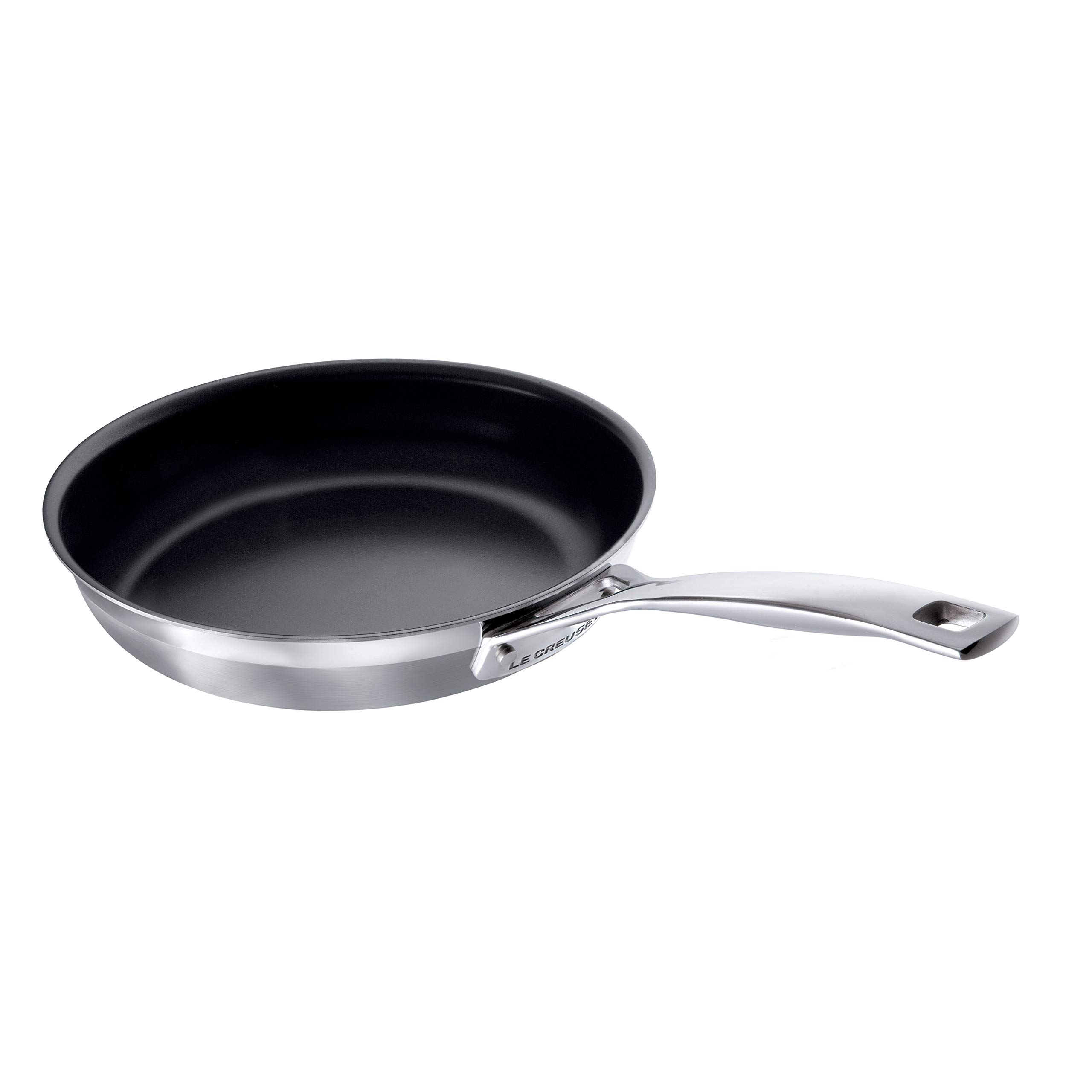 le-creuset-lot-2-po-les-frire-inox-antiadh-sif-24-cm-28-cm-triple-paisseur image 2