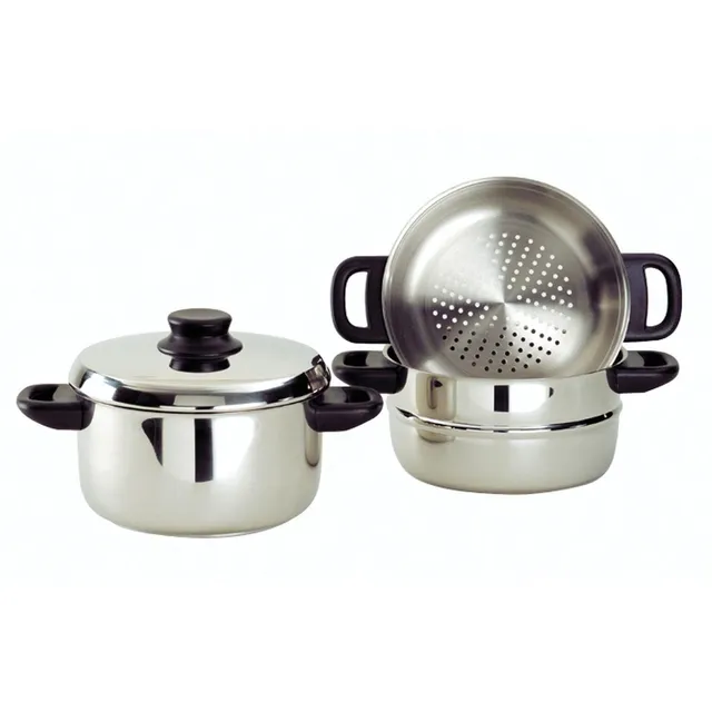baumalu-combin-vapeur-3-corps-inox-20-cm-argent image 1