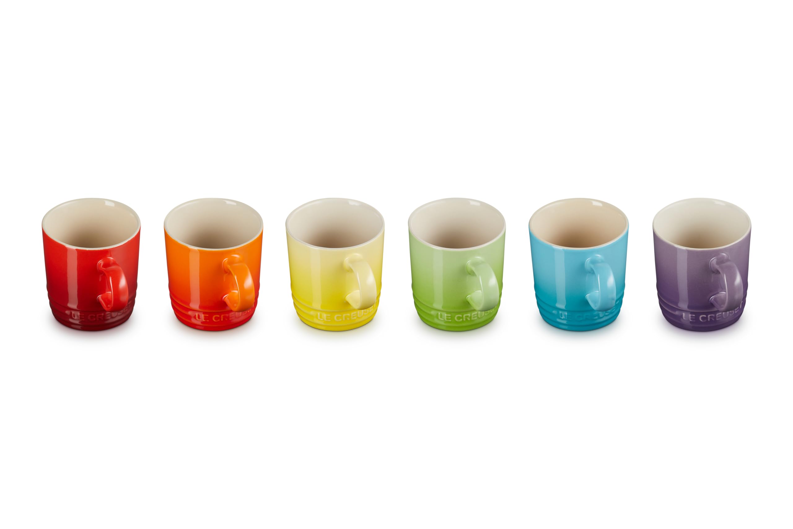 le-creuset-set-de-6-mugs-c-ramique-350-ml-arc-en-ciel image 6