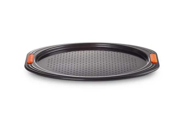 le-creuset-plaque-pizza-anti-adh-rente-33-cm-acier-silicon image 1