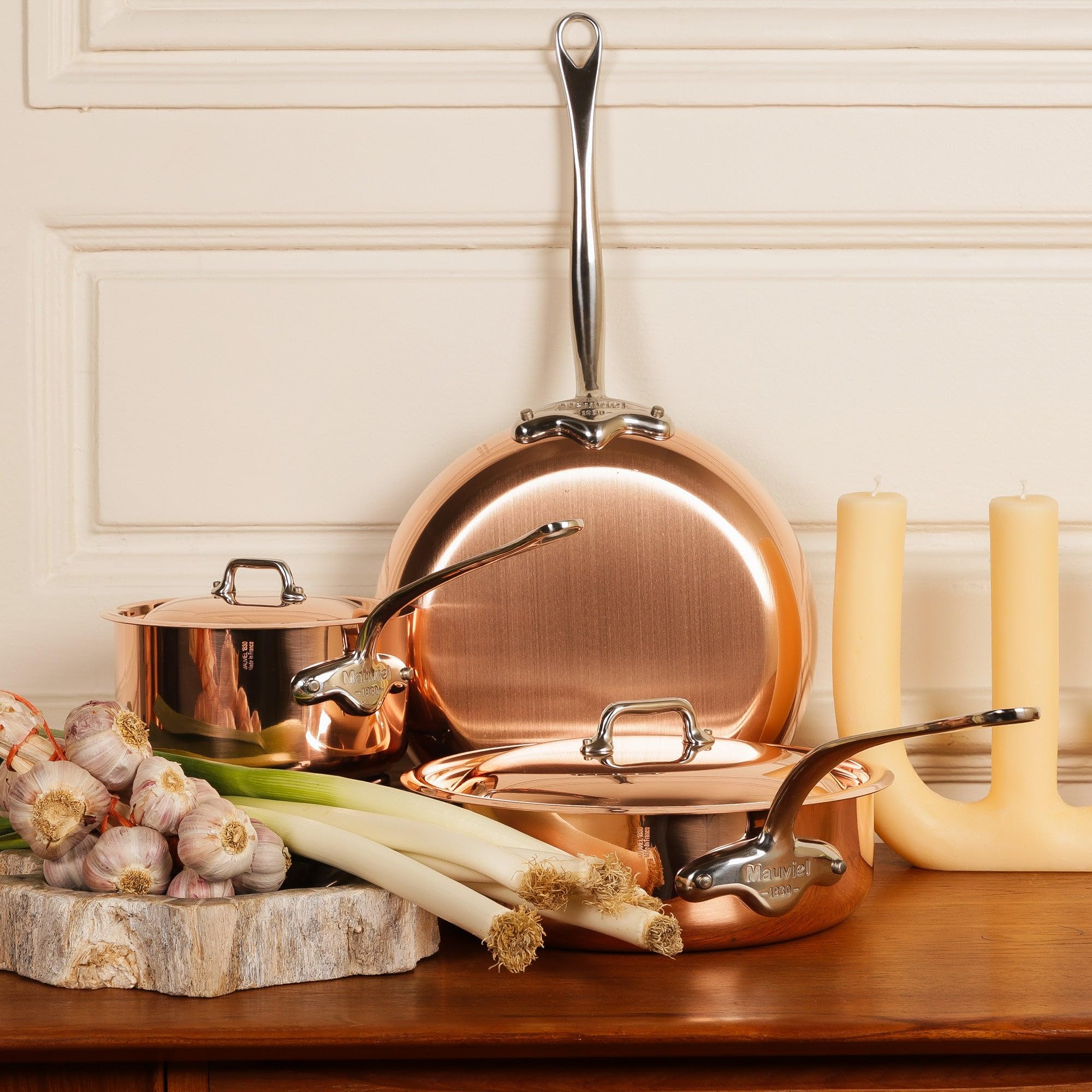 mauviel-m-h-ritage-150s-plat-sauter-cuivre-inox-24-cm-3-3-l image 3