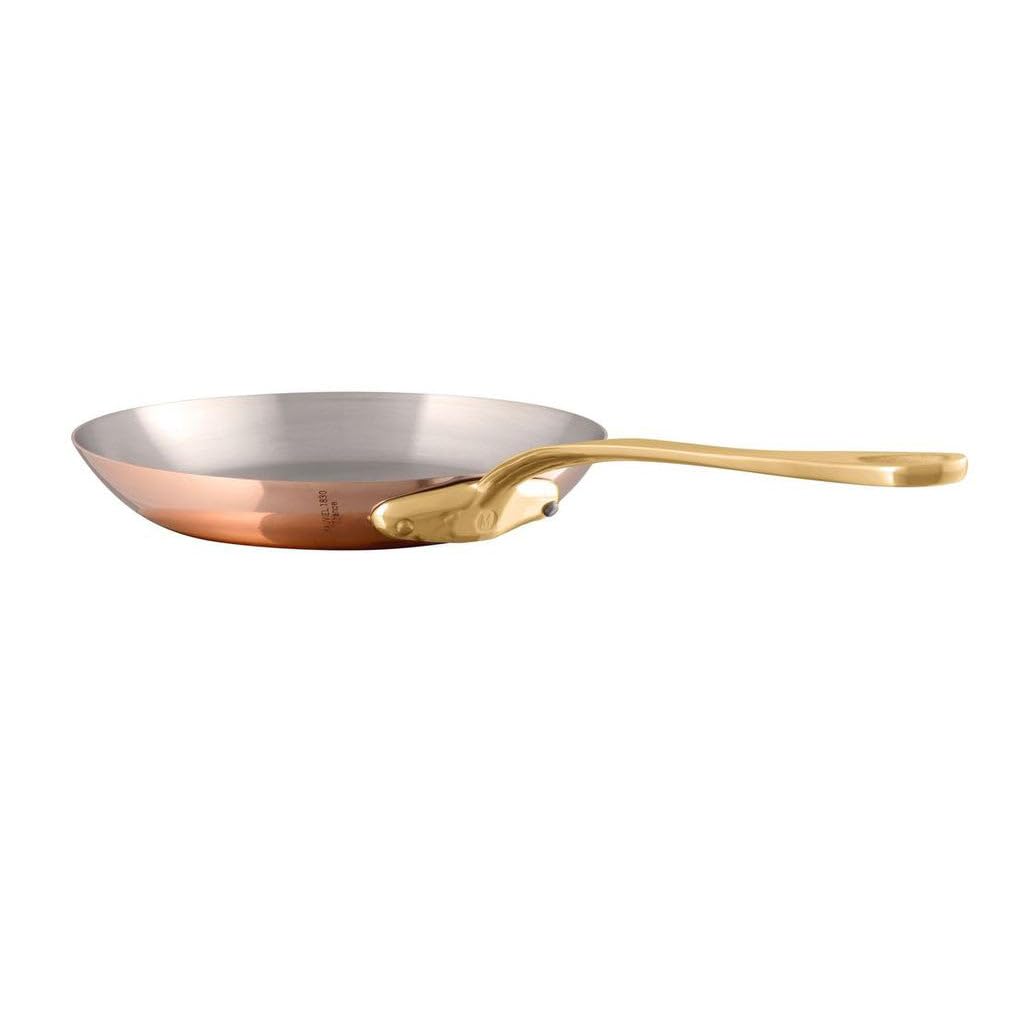 mauviel-m-200-b-set-2-po-les-cuivre-poli-inox-20-30-cm-laiton image 2