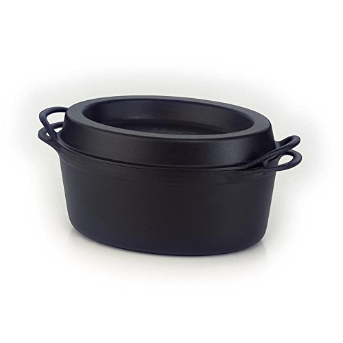le-creuset-doufeu-fonte-maill-e-ovale-32-cm-noir-mat image 5
