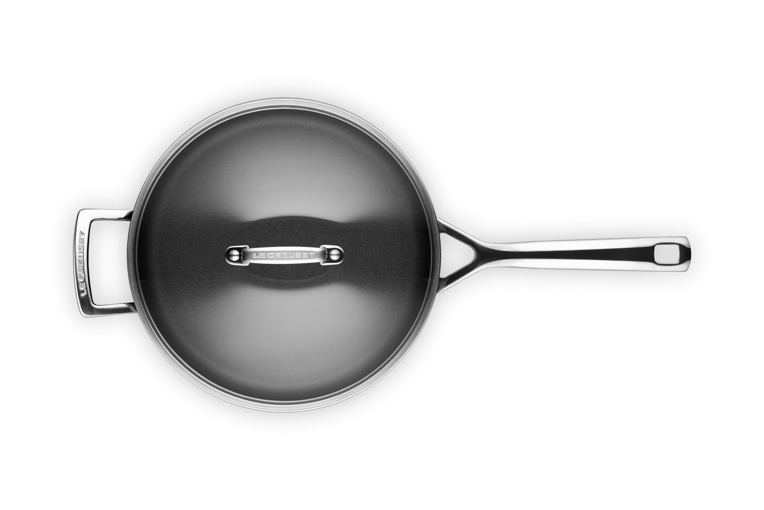 le-creuset-sauteuse-en-aluminium-forg-avec-couvercle-26-cm-anthracite-argent image 4