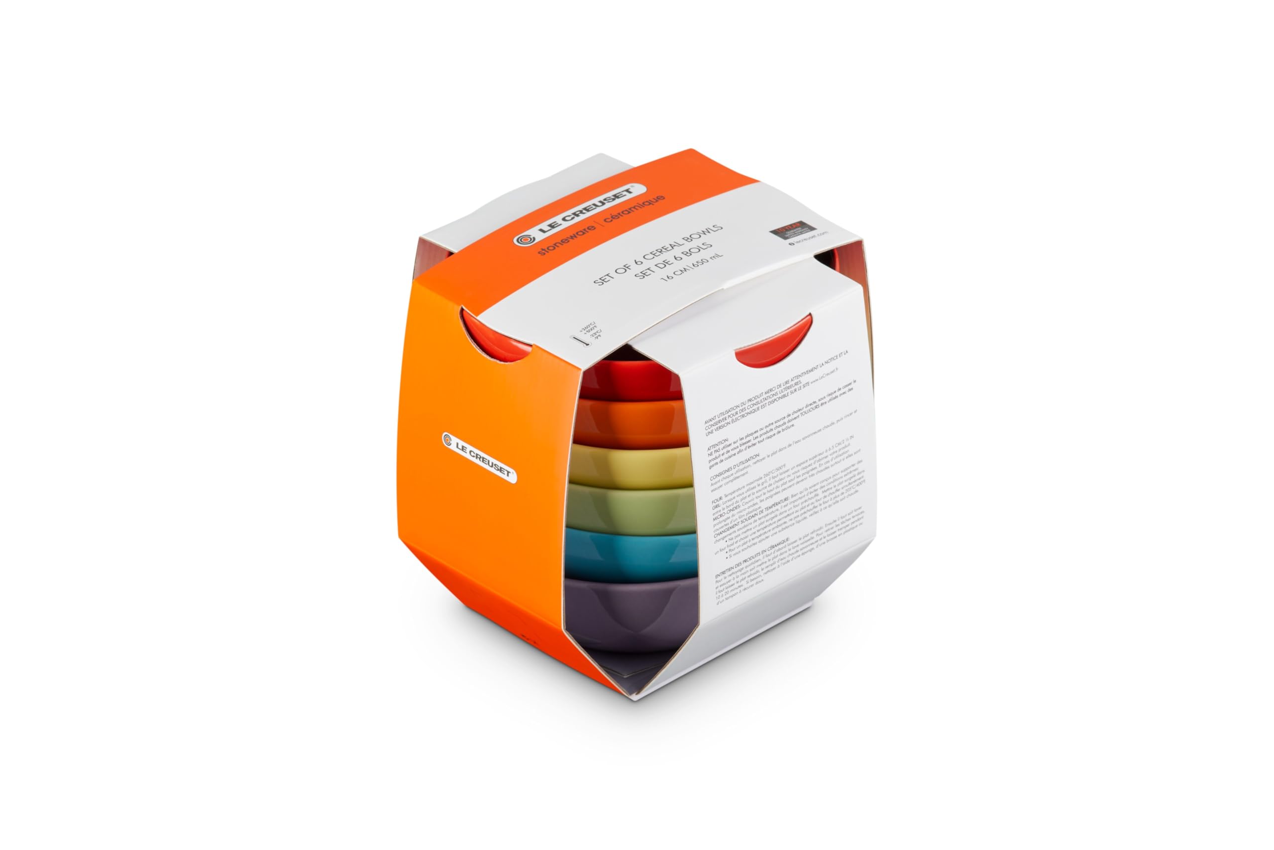 le-creuset-set-6-bols-c-r-ales-gr-s-650-ml-arc-en-ciel image 4