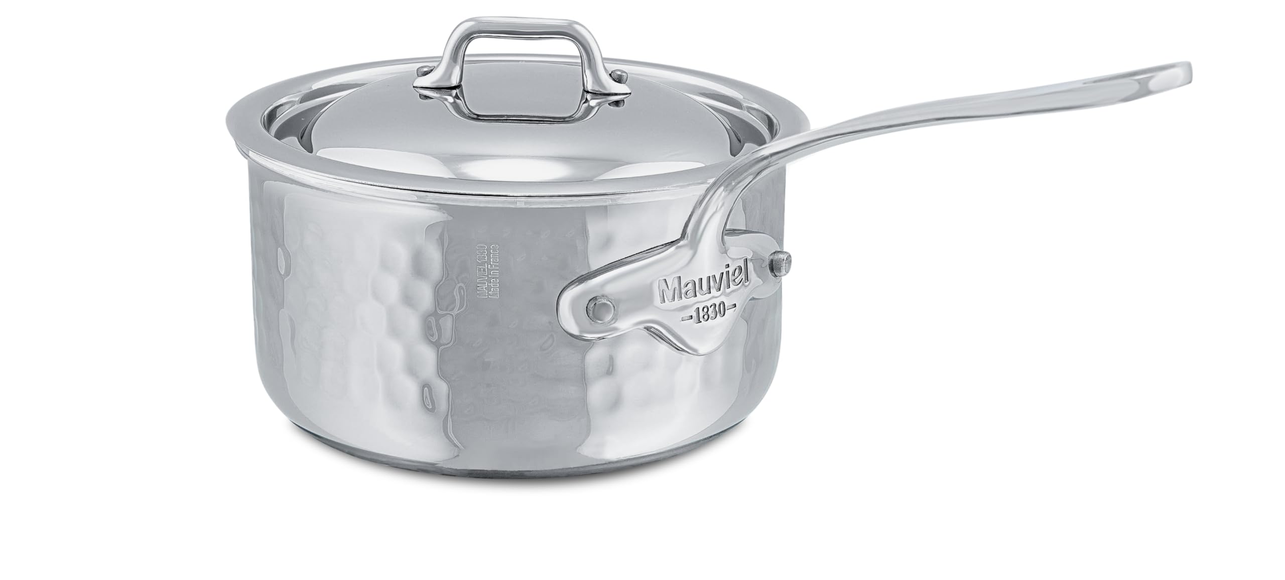mauviel-m-elite-casserole-martel-e-5-plis-0-8-l-avec-couvercle image 1