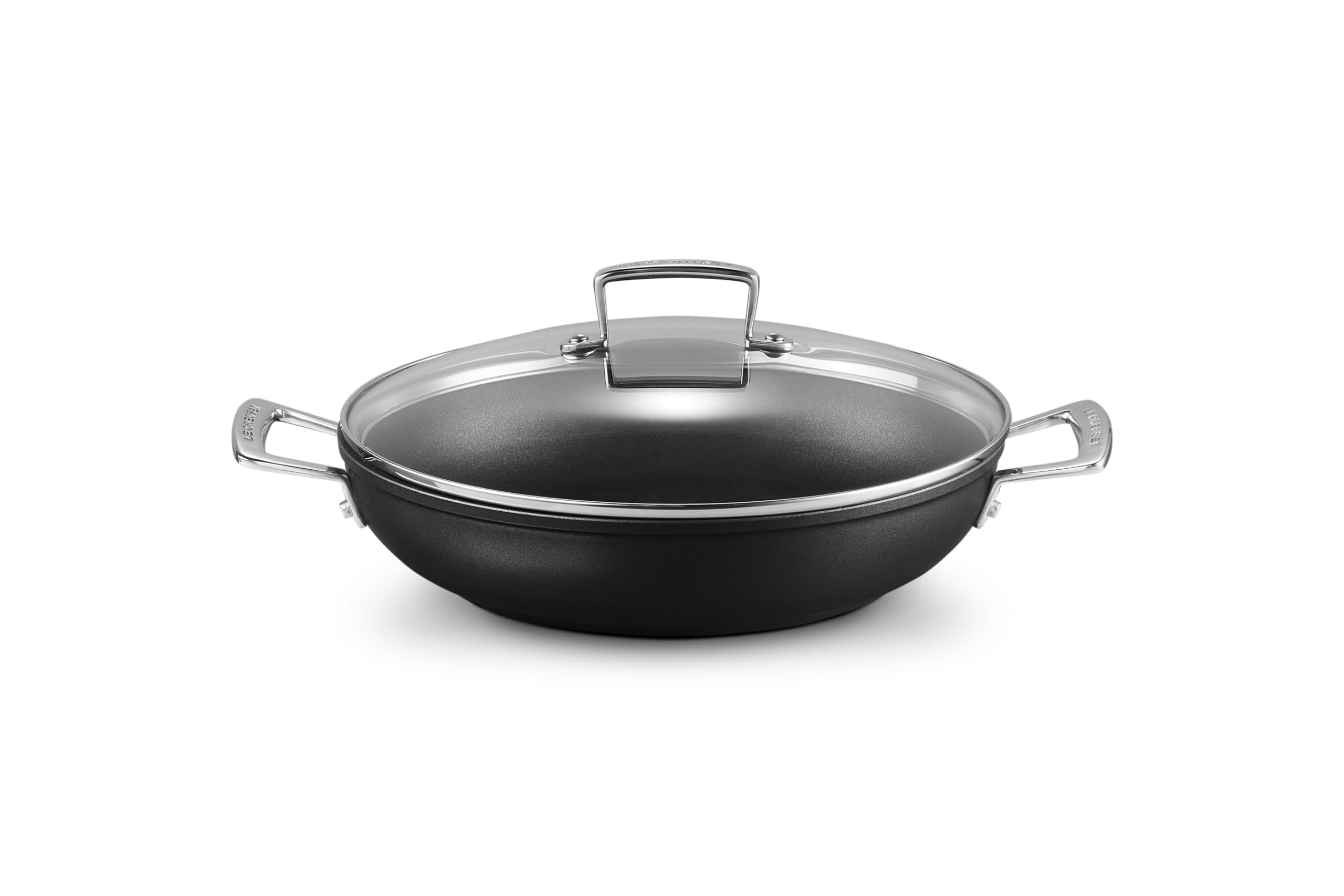 le-creuset-sauteuse-proven-ale-anti-adh-rente-28-cm-anthracite-argent-avec-couve image 2