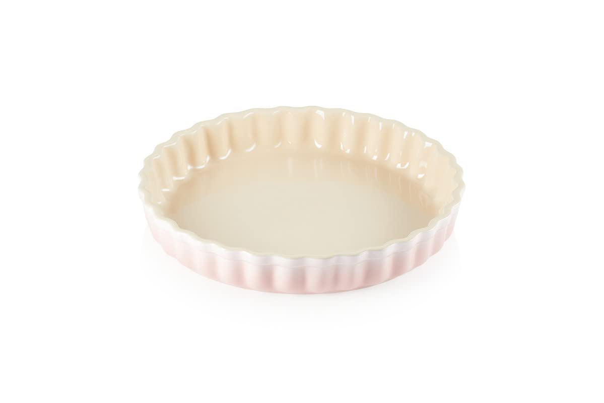 le-creuset-h-ritage-moule-tarte-c-ramique-28-cm-shell-pink image 2
