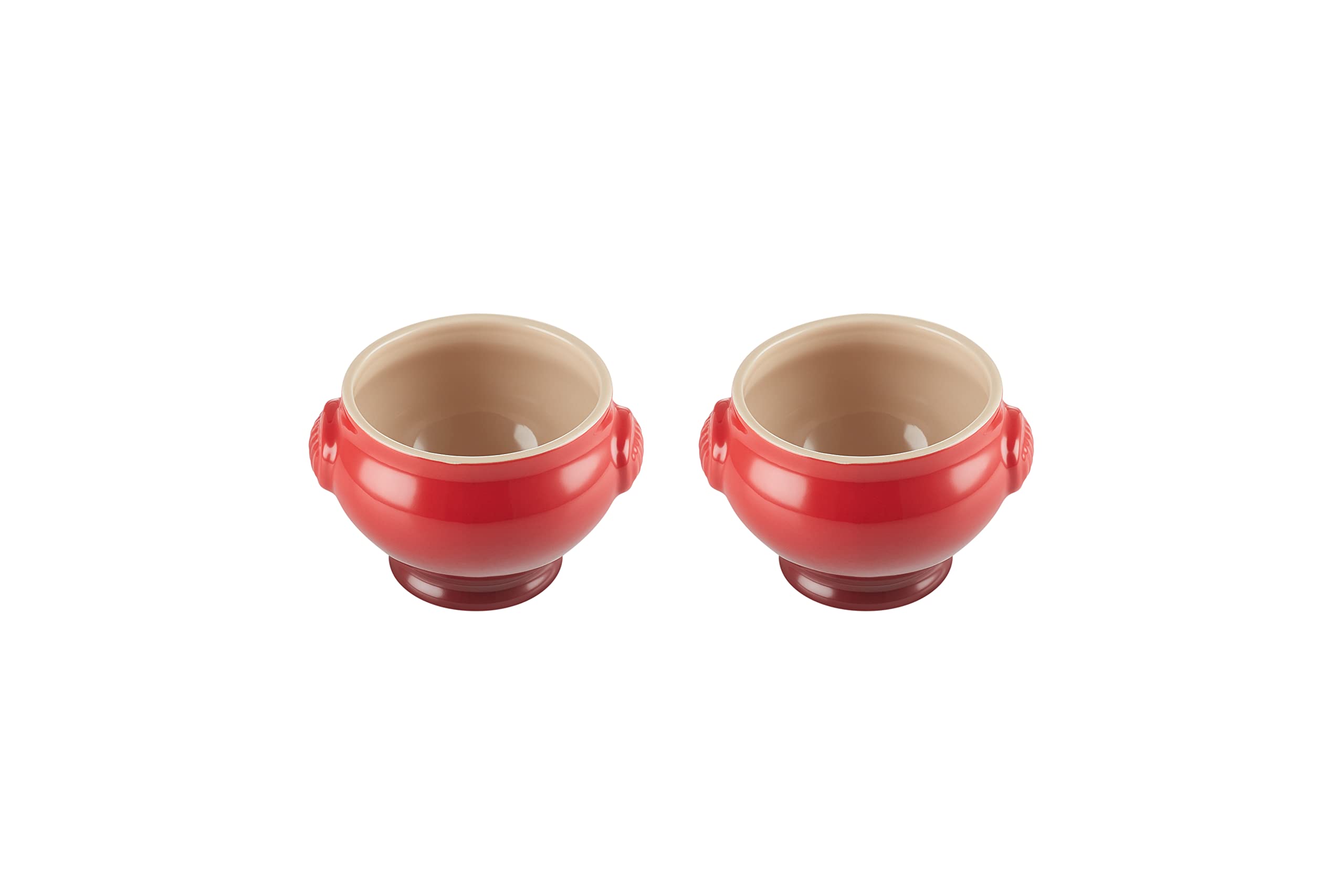 le-creuset-set-de-2-bols-soupe-c-ramique-600-ml-cerise image 1