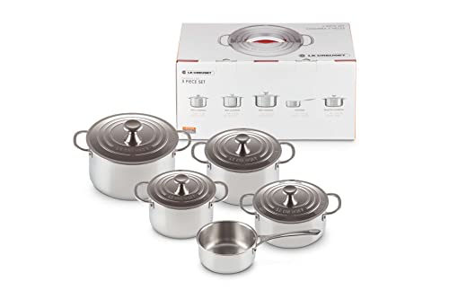 le-creuset-set-5-pi-ces-inox-3-cocottes-cocotte-basse-casserole image 4