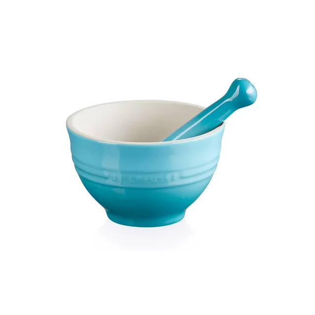 le-creuset-mortier-et-pilon-c-ramique-300-ml-bleu-cara-bes image 1