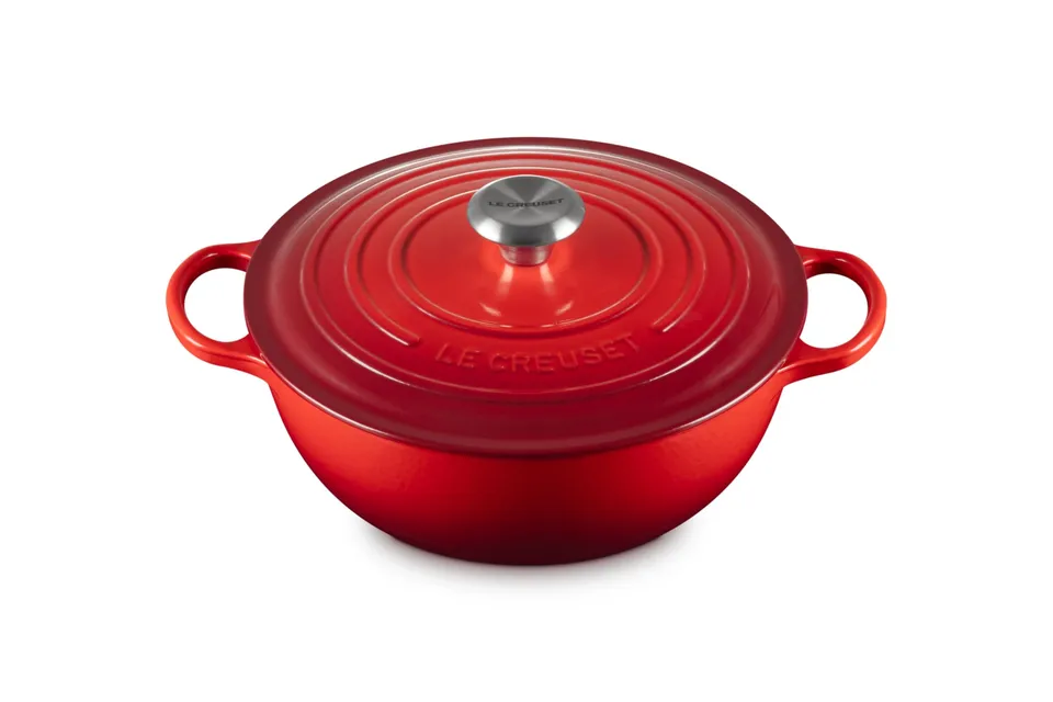 le-creuset-cocotte-marmite-signature-fonte-maill-e-26-cm-4-l-cerise image 1
