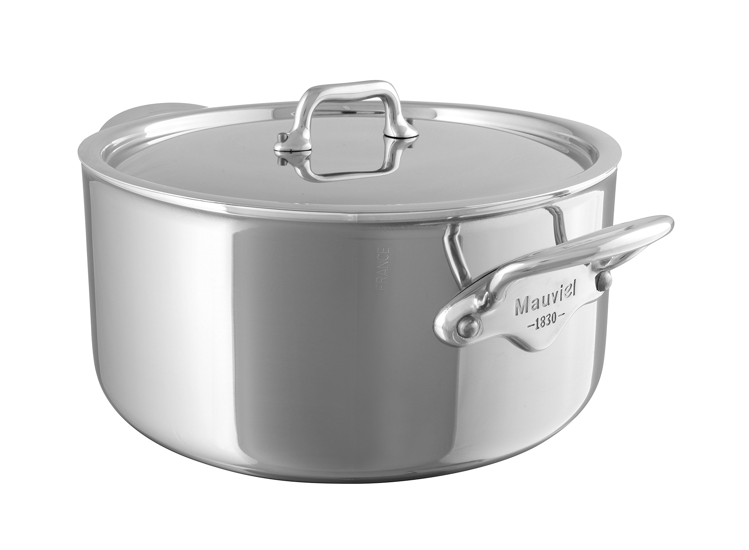 mauviel-1830-m-cook-cocotte-inox-avec-couvercle-16-cm-1-7-l image 2