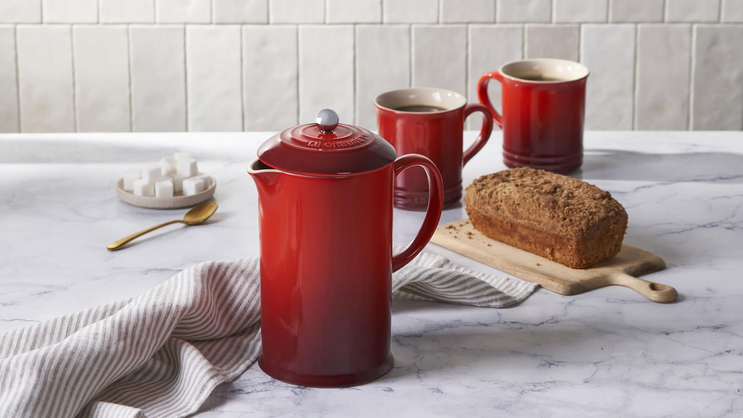 le-creuset-heritage-cafeti-re-piston-c-ramique-1l-cerise image 5