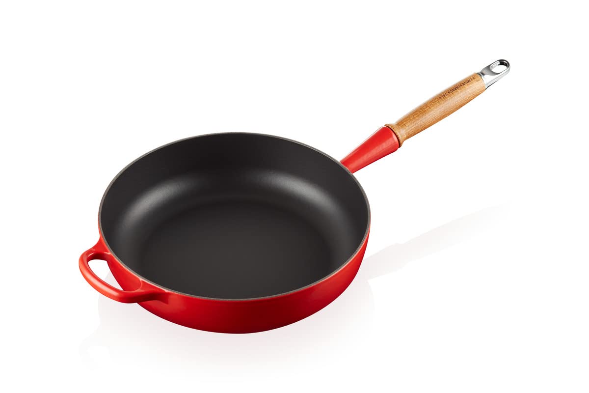 le-creuset-sauteuse-en-fonte-maill-e-28-cm-3-6-l-volcanique-poign-e-bois image 6