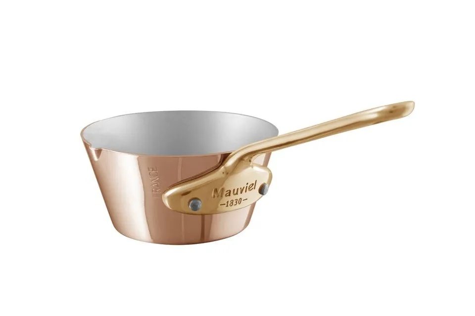 mauviel-m-minis-mini-sauteuse-vas-e-cuivre-inox-3-54-pouces-manche-bronze image 1