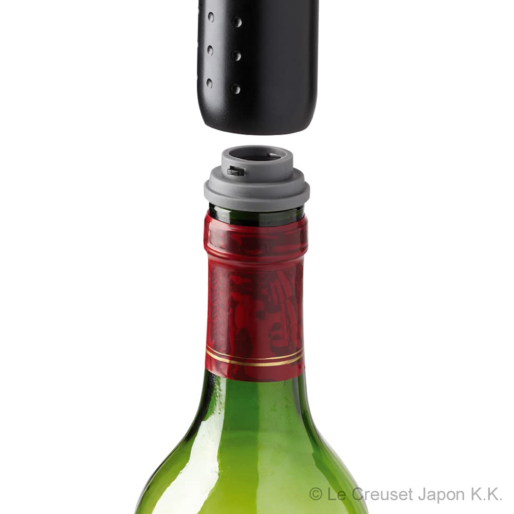 le-creuset-pompe-vin-wa-137-noir-mat-3-bouchons image 2