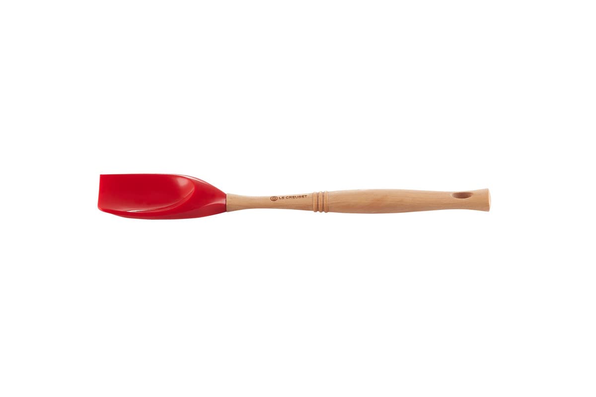 le-creuset-petite-spatule-cuill-re-silicone-bois-onyx-32-cm image 7
