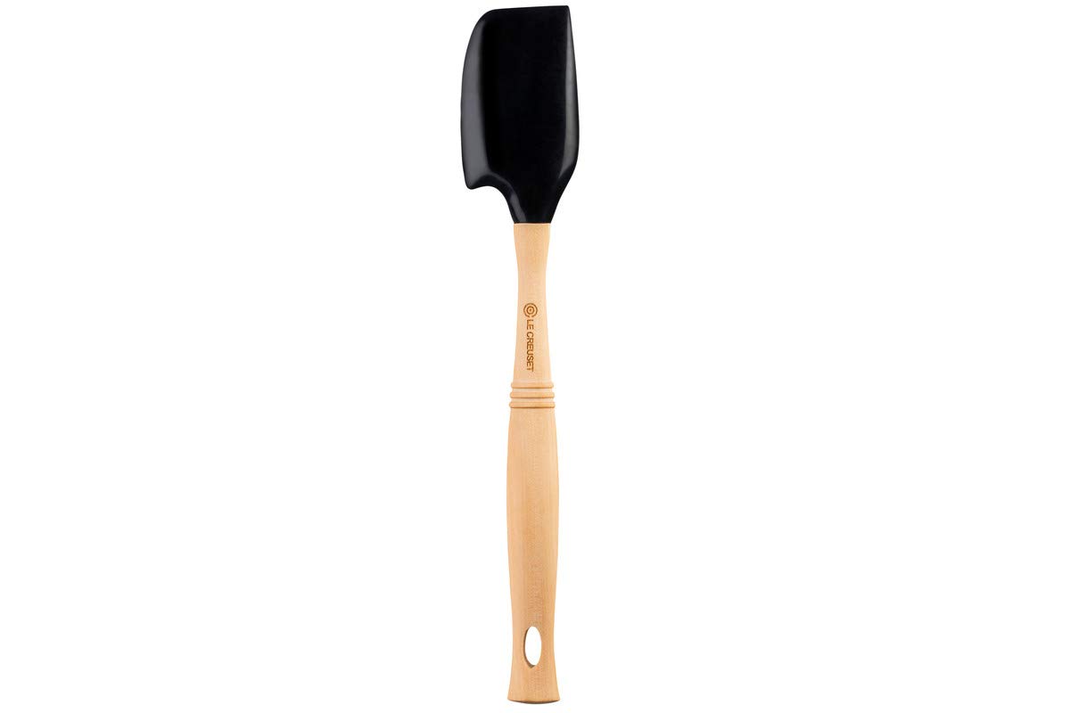 le-creuset-petite-spatule-cuill-re-silicone-bois-onyx-32-cm image 5