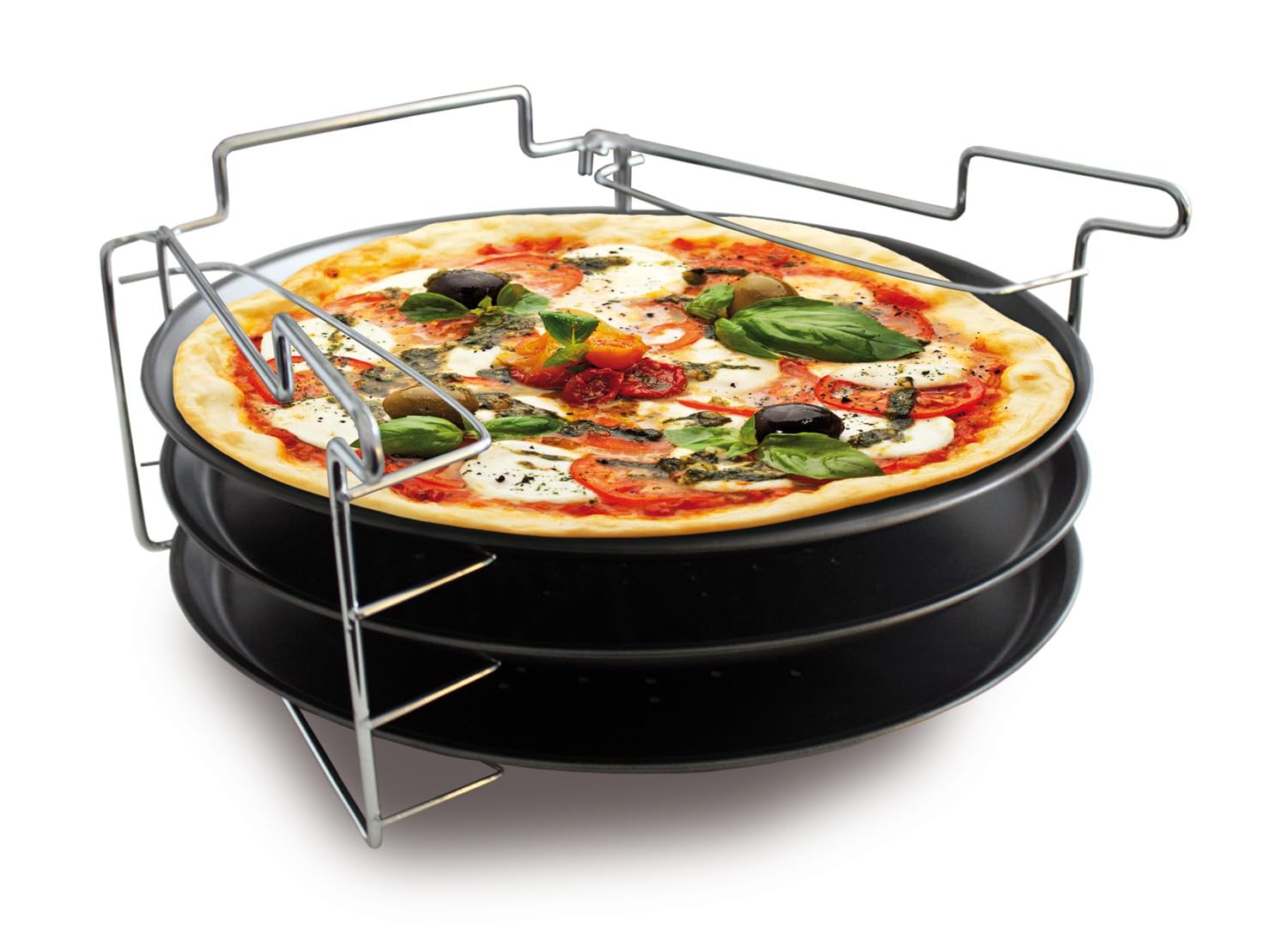 baumalu-lot-3-plaques-pizza-30-cm-anti-adh-rent-support image 1