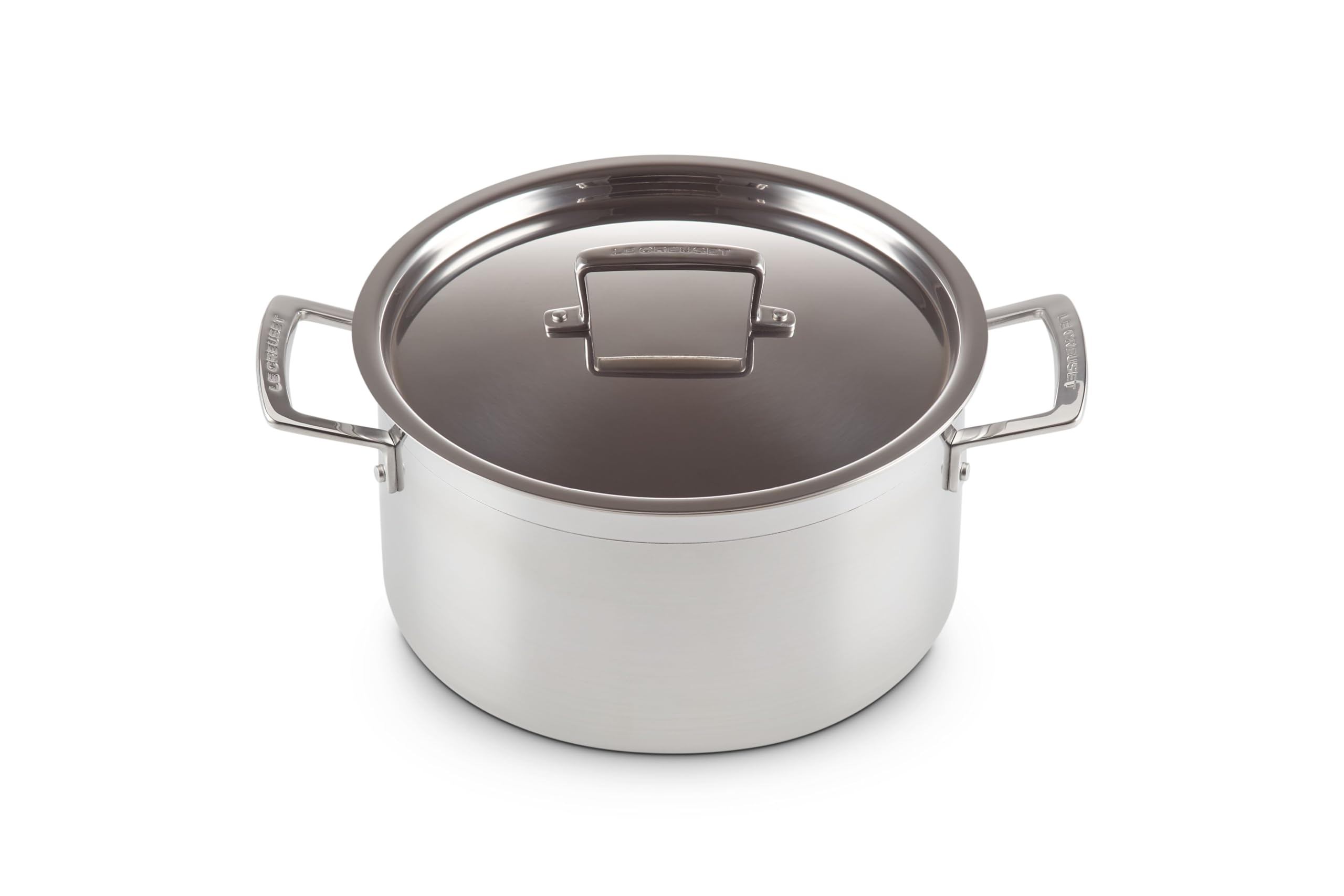 le-creuset-faitout-inox-3-ply-24-cm-6-l-avec-couvercle-argent image 1