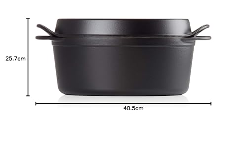 le-creuset-doufeu-fonte-maill-e-ovale-32-cm-noir-mat image 6