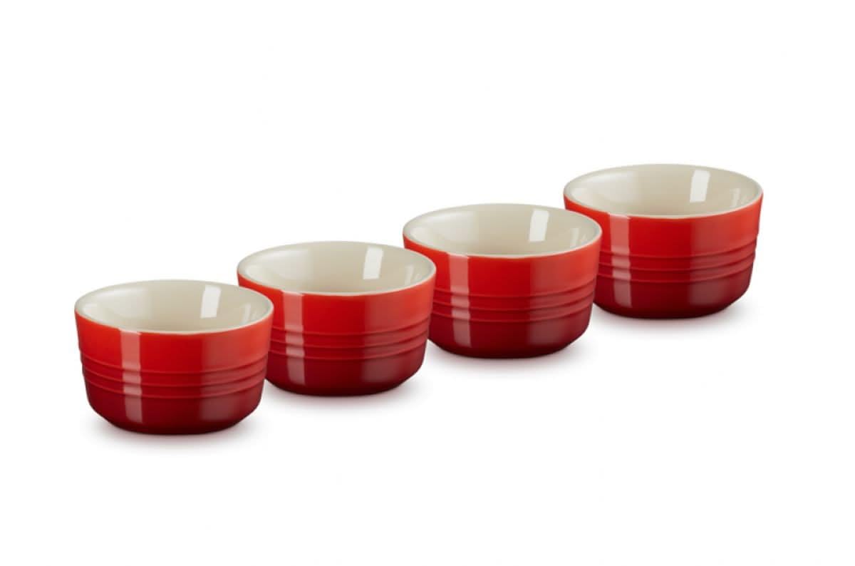 le-creuset-set-6-ramequins-ronds-c-ramique-120-ml-arc-en-ciel image 4