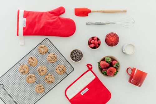 le-creuset-gant-de-four-extra-long-coton-cerise image 8