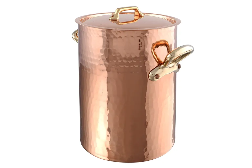 mauviel-1830-m-tradition-215720-bain-potage-avec-couvercle-20-cm image 1