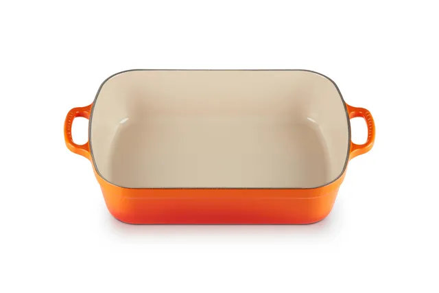 le-creuset-plat-signature-rectangulaire-en-fonte-maill-e-33-cm-4-9-l-volcanique image 1
