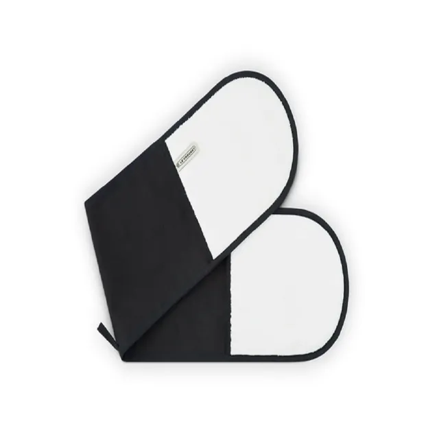 le-creuset-double-gant-coton-noir-mat-taille-unique image 1