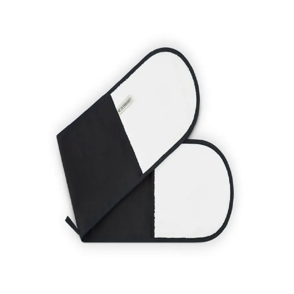le-creuset-double-gant-coton-noir-mat-taille-unique image 1