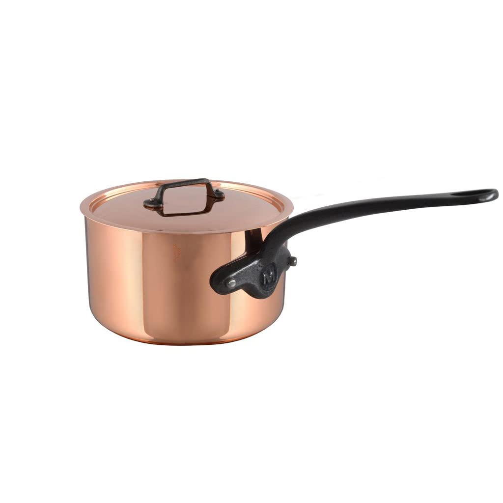 mauviel-m-heritage-150c-casserole-cuivre-inox-1-9-l-avec-couvercle image 1